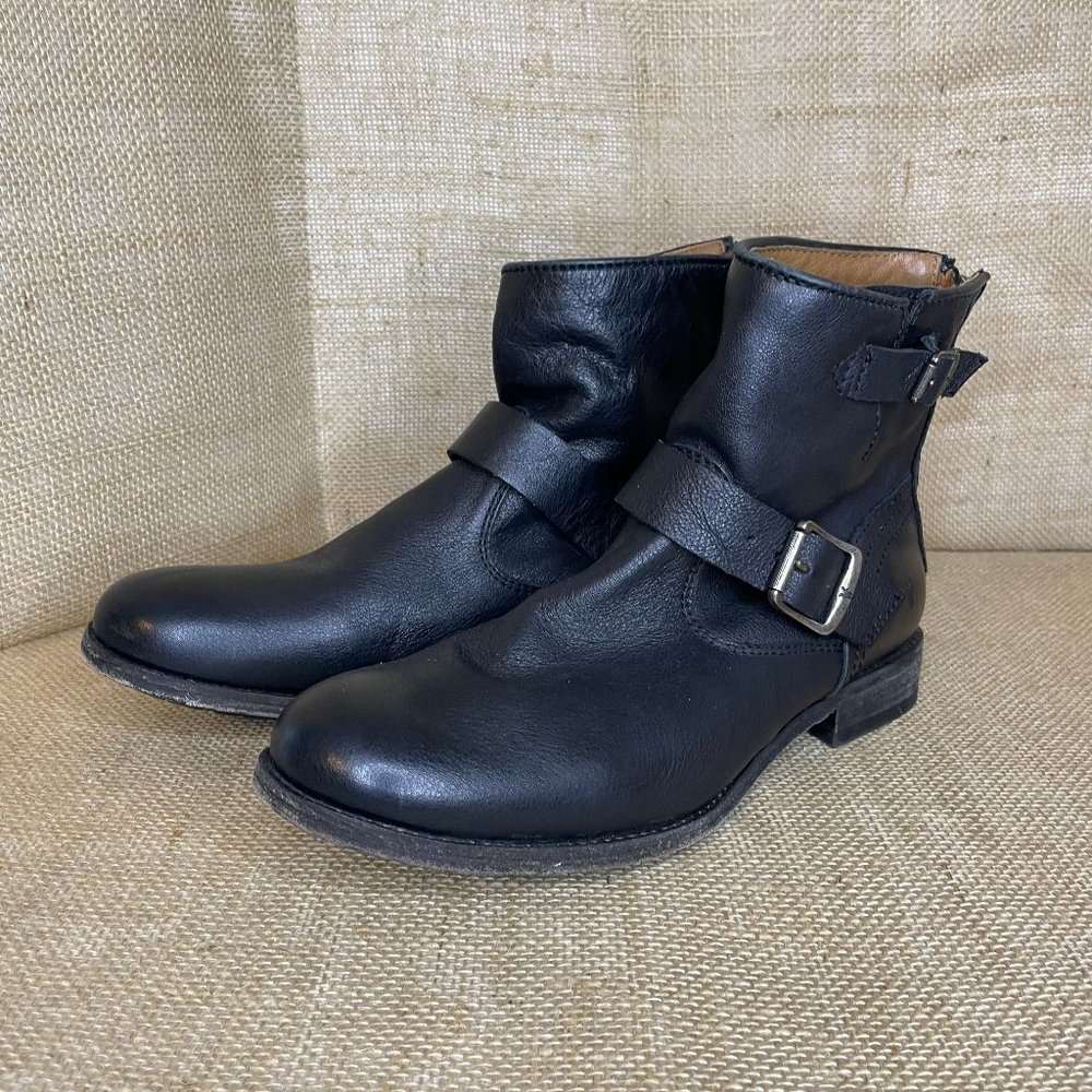 Frye 3472366 Tyler Engineer Leather Womens Black Boots Size 9B